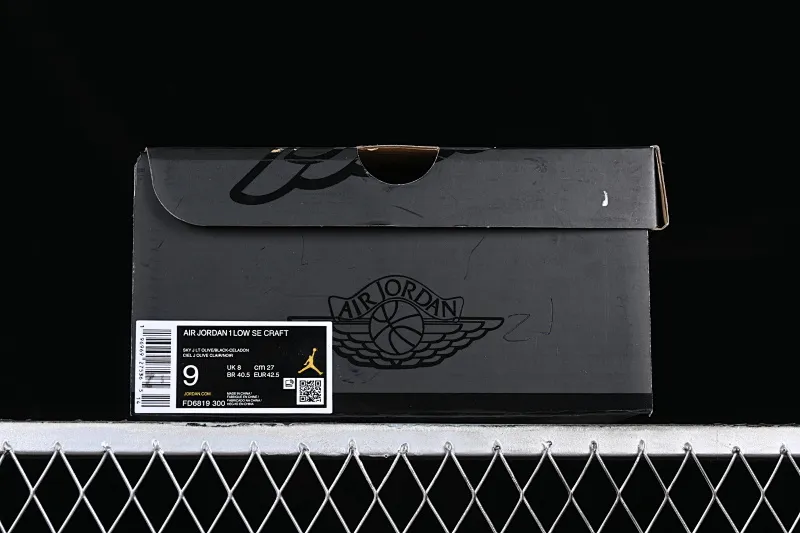 All categories Air Jordan Jordan series basketball shoes Air Jordan 1 Low Z version Air Jordan 1 Low Craft SE "Light Olive" AJ1 Joe 1 military deconstruction style low-top cultural casual sneakers FD6819-300
